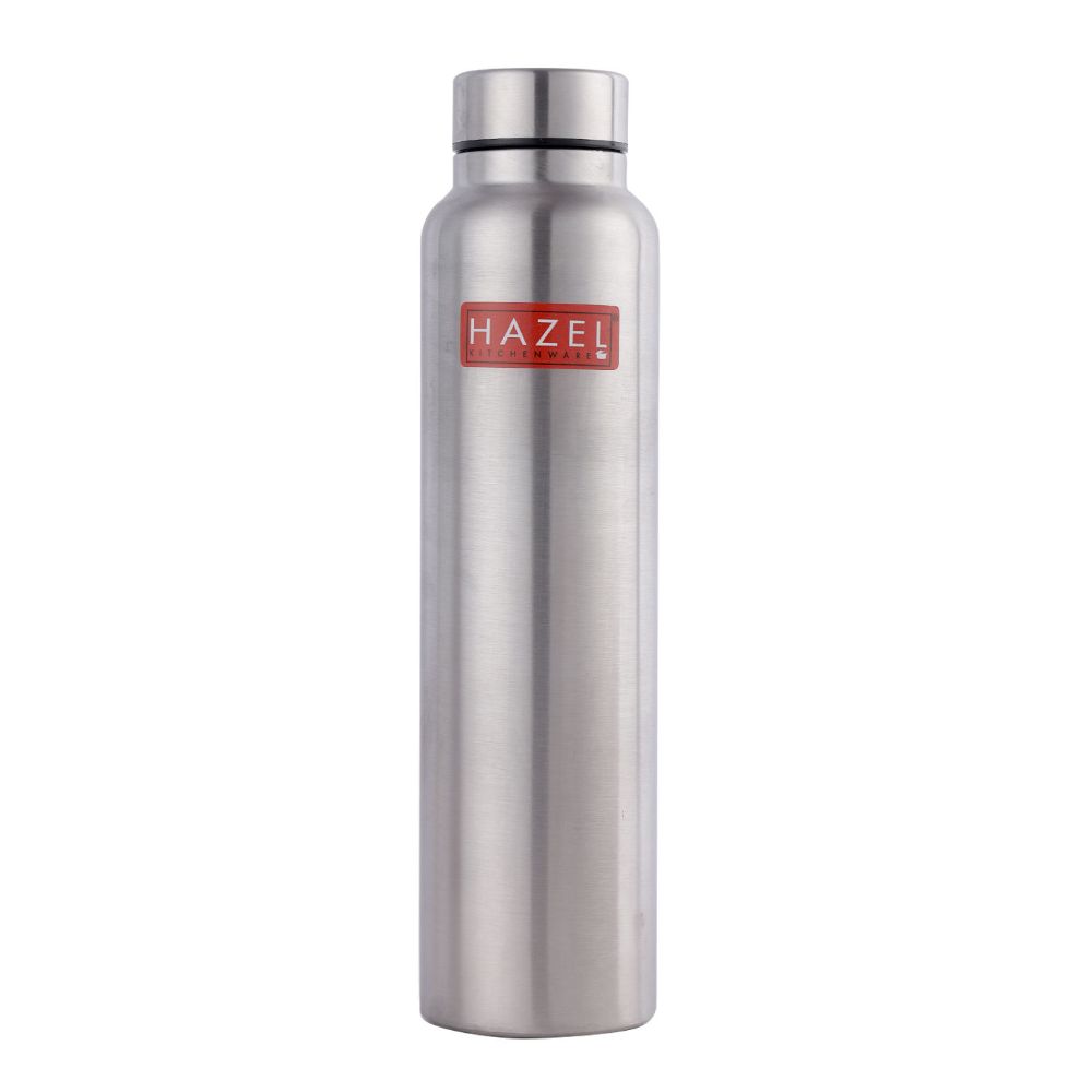 HAZEL Loch S2 Water Bottle 1.1 Litre | Stainless Steel Single Wall Fridge Water Bottle For Office | School | Trekking | Hiking | Travel, 1 Piece