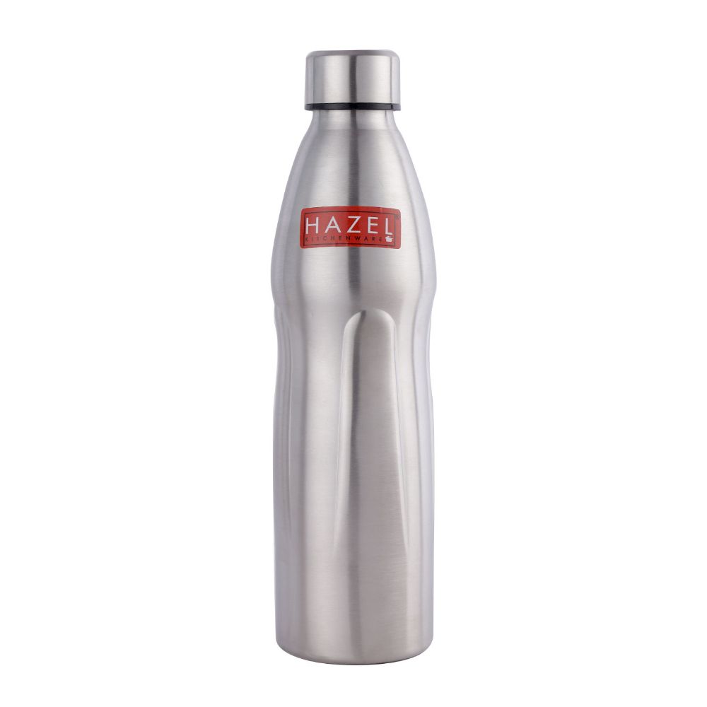 HAZEL Loch S4 Water Bottle 1.1 Litre | Stainless Steel Single Wall Fridge Water Bottle For Office | School | Trekking | Hiking | Travel, 1 Piece