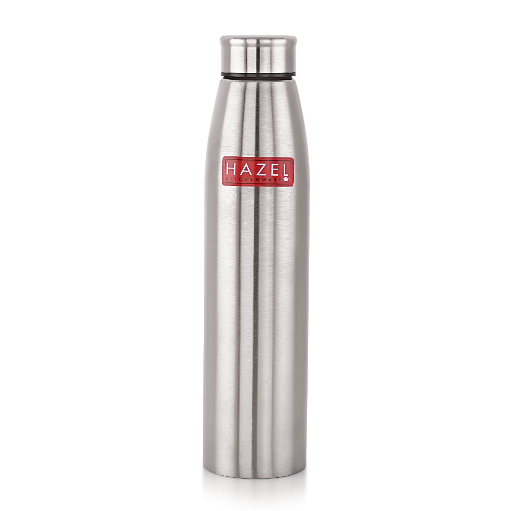 Steel Water Bottle 600 ML By HAZEL Loch S3 | Stainless Steel Single Wall Fridge Water Bottle For Office | School | Trekking | Hiking | Travel, 1 Piece