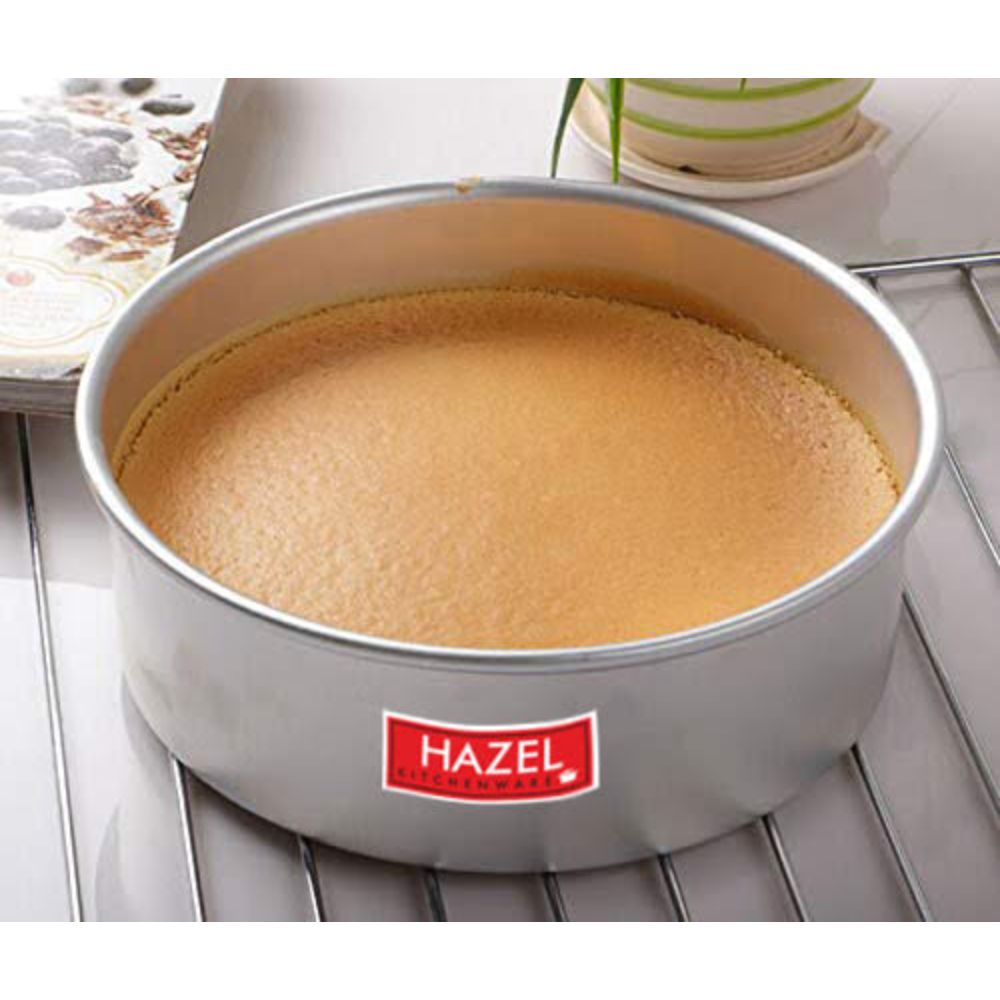 HAZEL Food Grade Aluminium Round Shape Cake Mould, 6 Inch