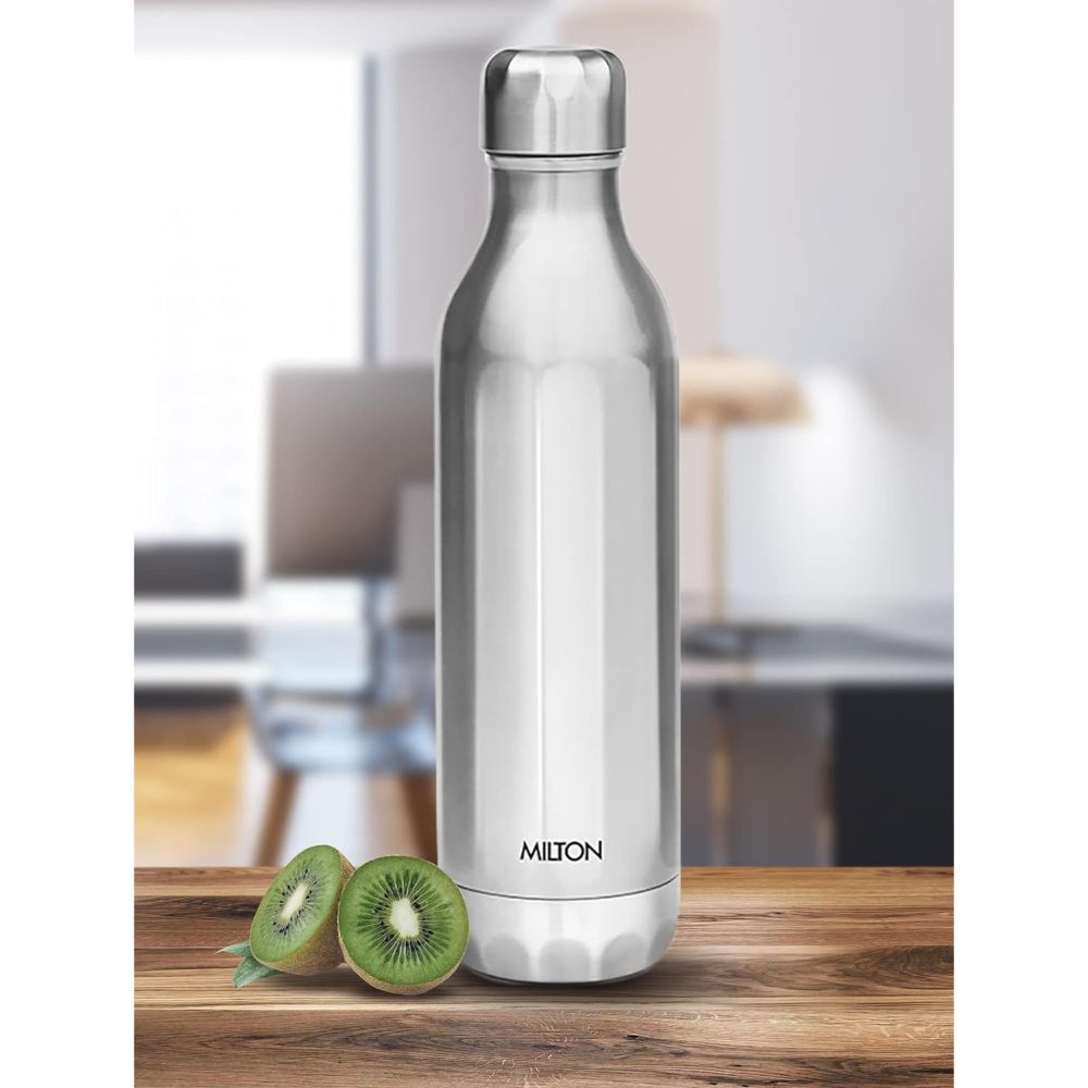 Milton BLISS 600 Thermosteel Vaccum Insulated Hot & Cold Water Bottle, 540 ml, Silver