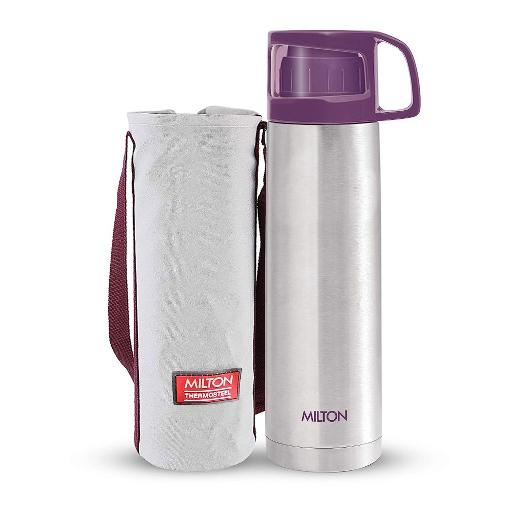 Milton Thermosteel Glassy Drinking Cup Lid, 1000 ml, Purple