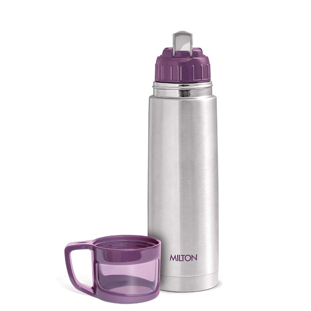 Milton Thermosteel Glassy Drinking Cup Lid, 750 ml, Purple