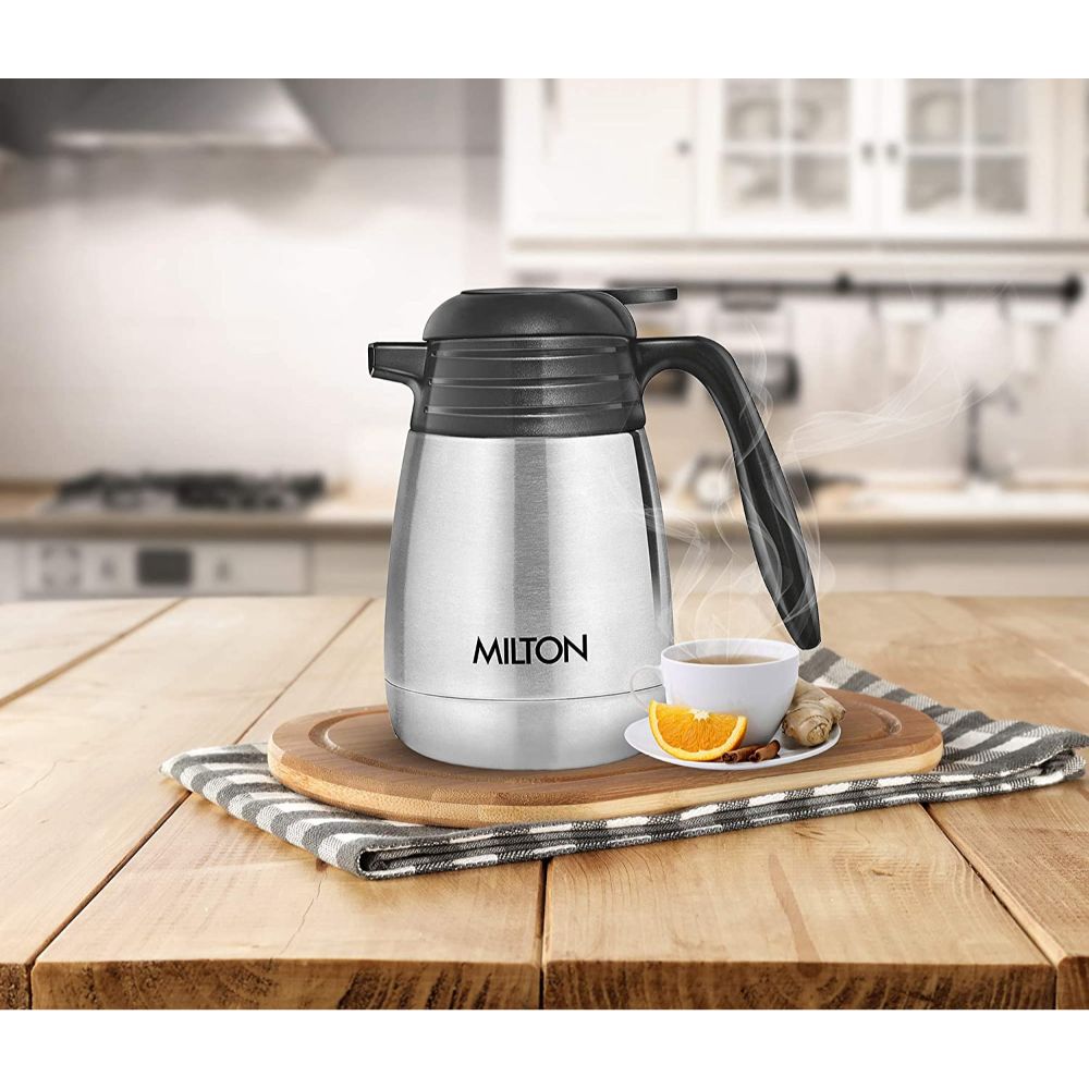 Milton Vacuum Flasks Thermosteel Carafe 600 ml, ml, Steel Plain