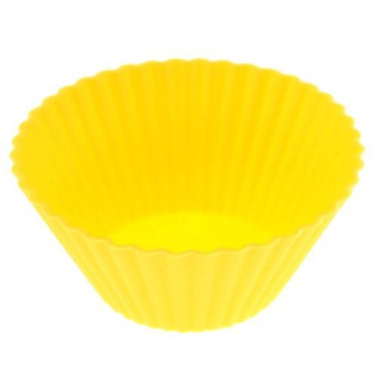 HAZEL Silicone Round Muffin Mould, 1 Pc, Yellow