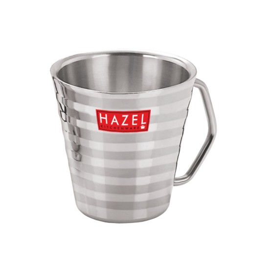 HAZEL Stainless Steel Green Tea Coffee Big Classic Mug, 1 Pc, 300 ml