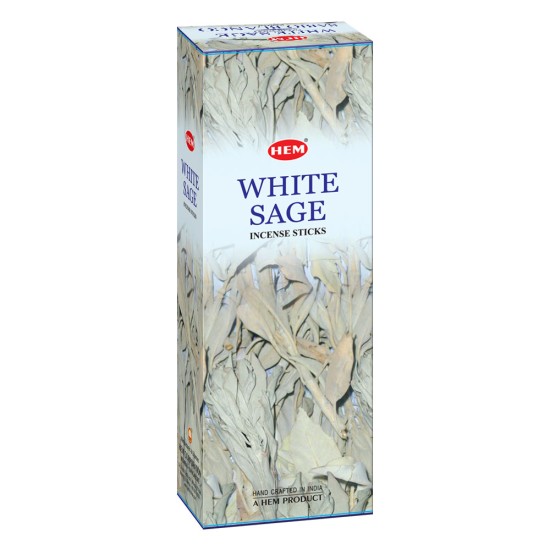 Hem White Sage Incense Sticks (9.3 cm X 6.0 cm X 25.5cm, Black)