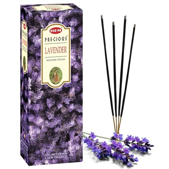 Hem Precious Lavender Incense Sticks(9.3 cm X 6.0 cm X 25.5cm, Black )